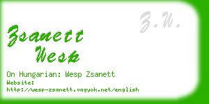 zsanett wesp business card